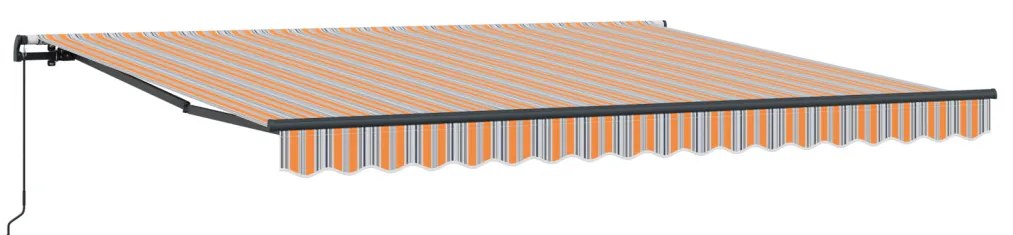 Kézi behúzható napellenző, több színben, 400x300 cm