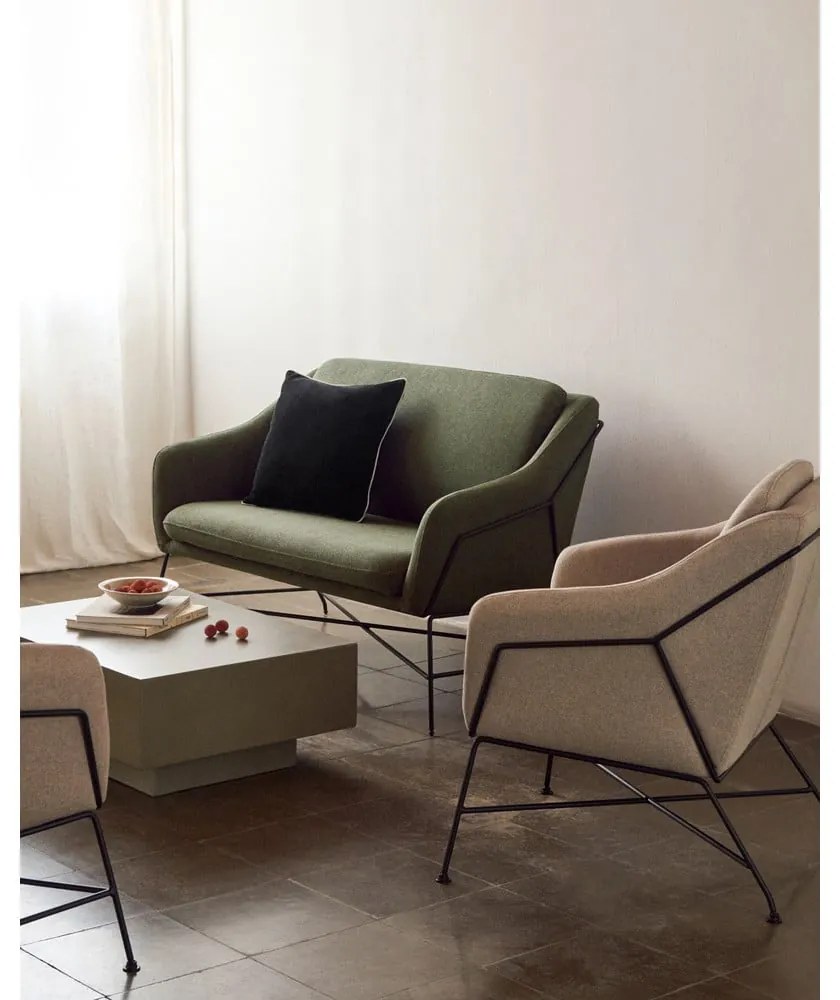 Zöld kanapé 128 cm Brida – Kave Home