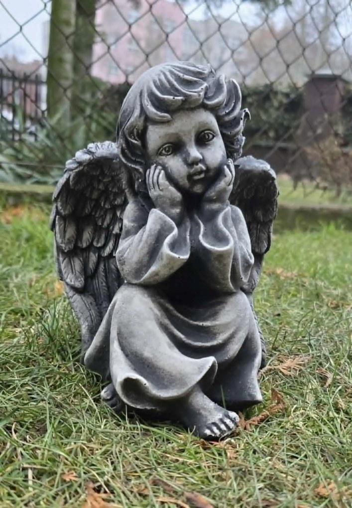 Beton figura Angyal figura szobor angyalka betonból21cm