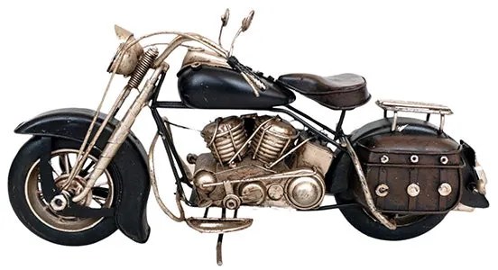 Motor modell - Vintage dekoráció - Fekete - 27 cm
