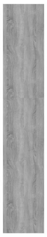 szürke sonoma színű fa könyvszekrény/térelválasztó 60x30x166 cm