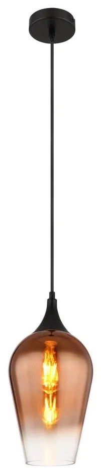 Globo 15552H1 - Csillár zsinóron LAVUS 1xE27/60W/230V átm. 18 cm réz