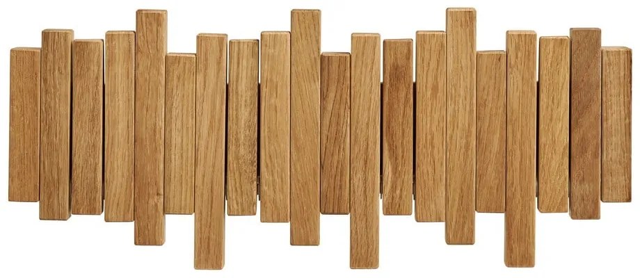 Natúr színű tölgyfa fali fogas 3 cm Caltra – House Nordic