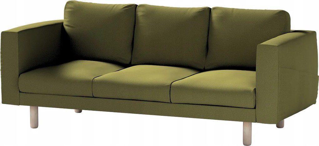 Dekoria Norsborg 3 személyes kanapé huzat Ikea zöld