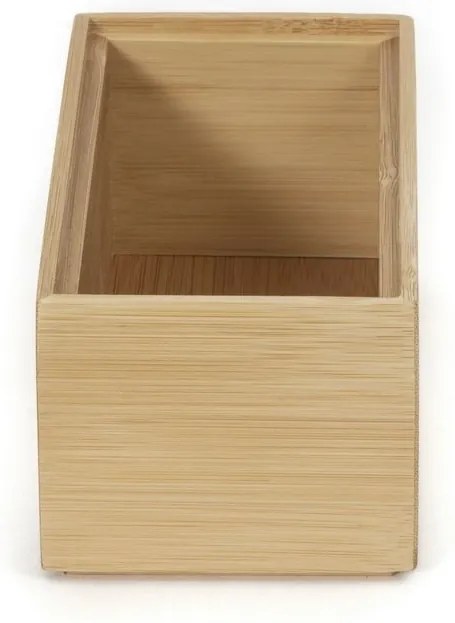 Szervező Compactor Bamboo Box, 15 x 7,5 x 6,5 cm, natúr fa