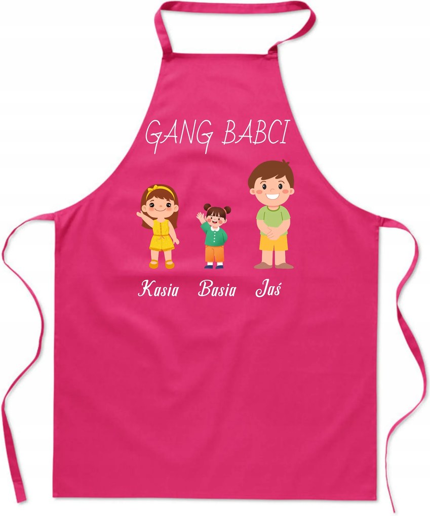 Konyhai kötény Ajándék az unokáktól a nagymama bandájának Név