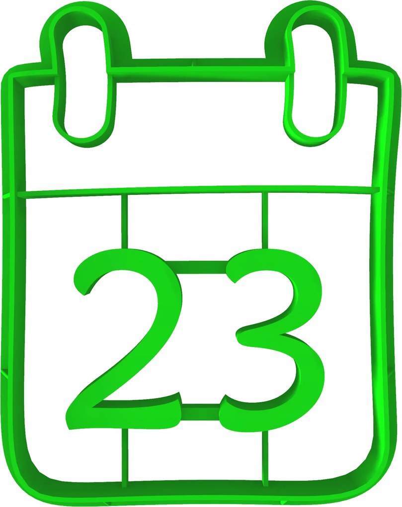 Forma Lyukasztó Mézeskalács keksz kiszúró Apák Napja Naptár 23