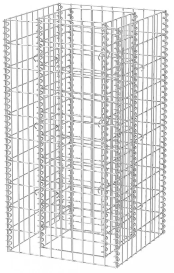 acél gabion magaságyás 50 x 50 x 100 cm