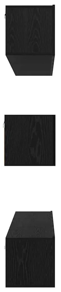 TV szekrény garnitúra 8 pcs Musta tammi 60 x 30 x 30 cm Faanyag