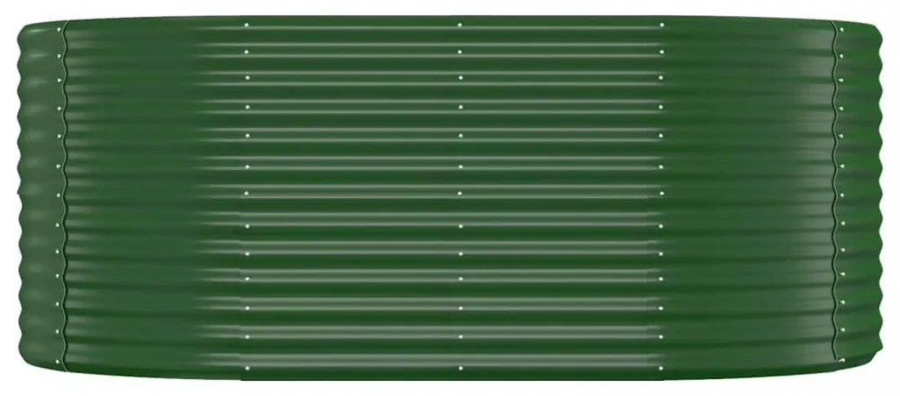zöld horganyzott acél kerti magaságyás 175x100x68 cm