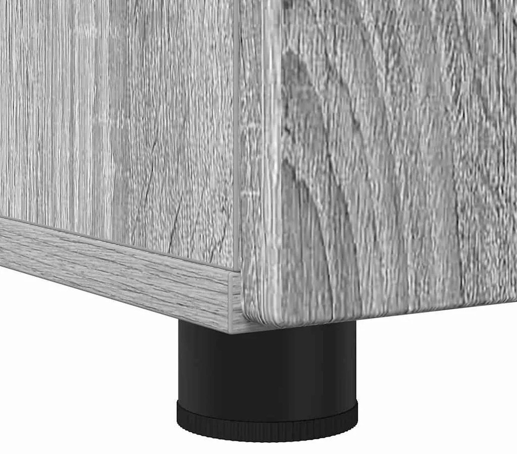 Fürdőszoba bútor szett 3 pcs Szürke sonoma 76.5 x 35 x 64 cm