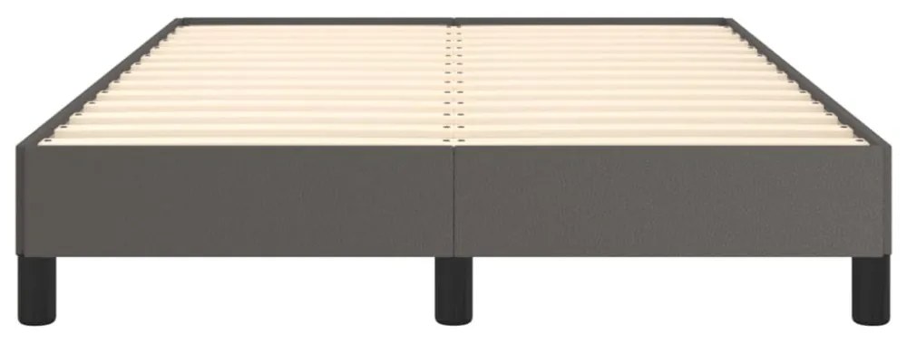 ágykeret matrac nélkül szürke 120x190 cm műbőr