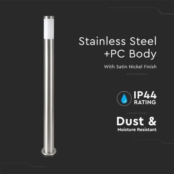 Kültéri lámpa 1xE27/60W/230V IP44 110cm matt króm