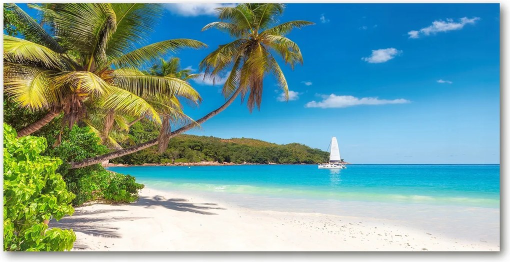 Fotó üvegkép Trópusi tengerpart 140x70