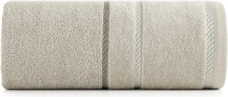 Pamut törölköző velúr bordűrrel Nel 50x90 Eurofirany bézs