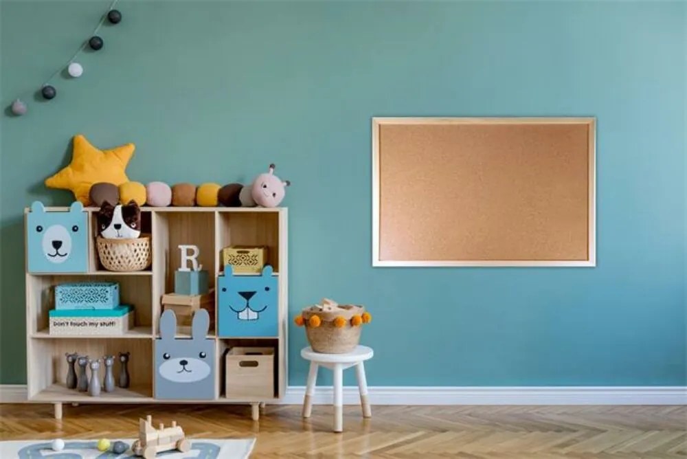 Parafatábla, 90x60 cm, fa keret, VICTORIA VISUAL (VVI16)