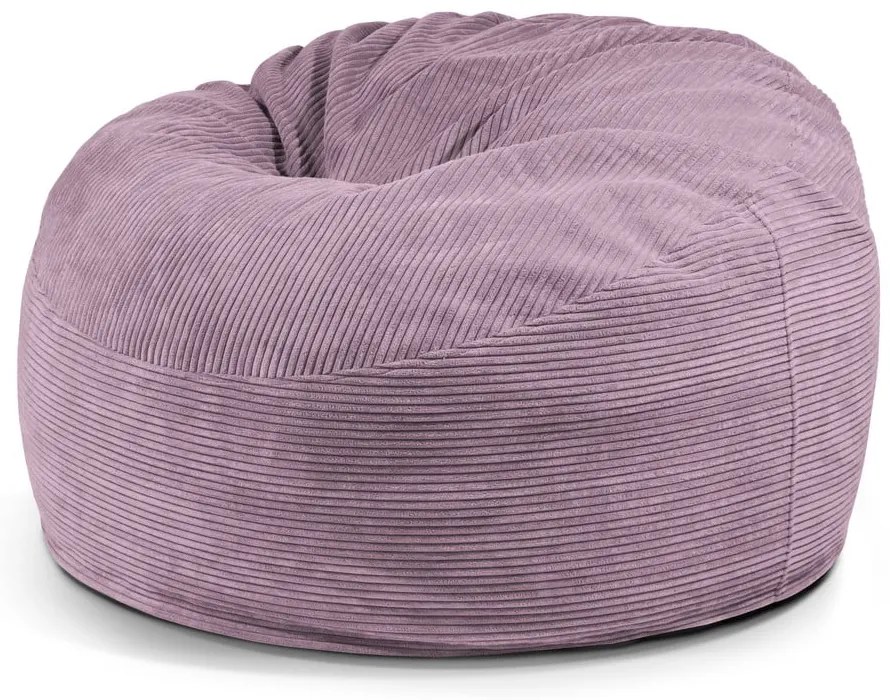 Lila kordbársony babzsákfotel Om 110 – SLOWDOWN