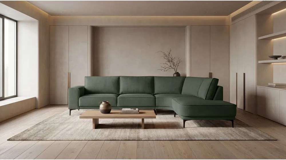 Khaki sarokkanapé (jobb oldali) Copenhagen – Scandic