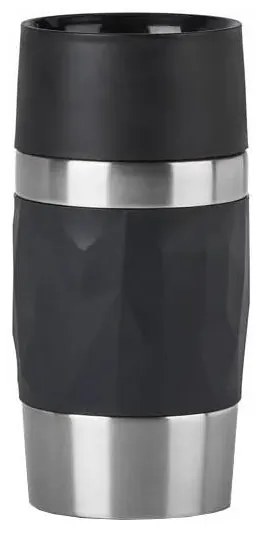 Tefal - Termikus bögre 300 ml COMPACT MUG rozsdamentes/fekete