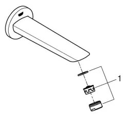 GROHE 13255001 - BAUCOSMOPOLITAN 171 mm kádlefolyó fényes króm