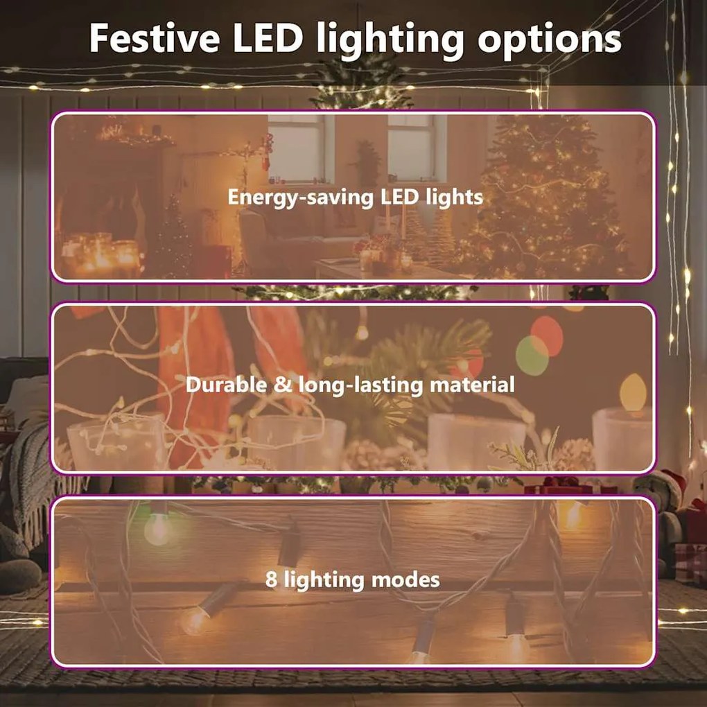 meleg fehér fényű LED-szalag 300 LED-el 30 m