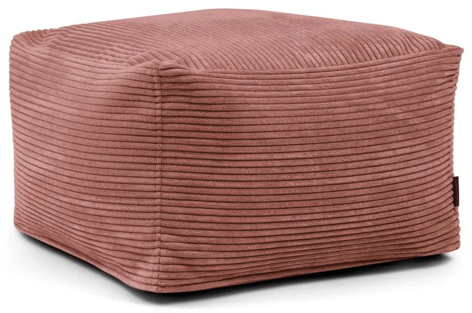 Téglavörös kordbársony babzsákfotel Softbox MooG – SLOWDOWN