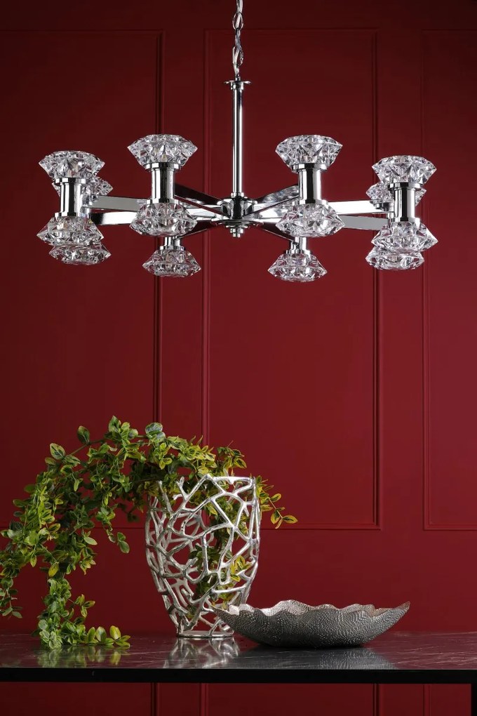 Dar Lighting glamour modern csillár tiana csiszolt króm dartia1650