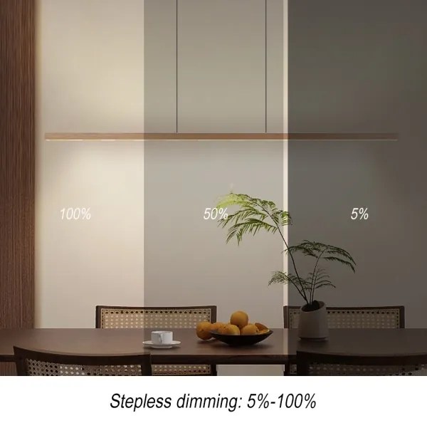 Immax NEO 07310L-LED dimmelhető kábeles csillár érzékelővel MADEIRA 37W/230V 157 cm kőris