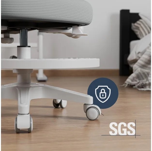 Gyermek Forgószék karfával szürke