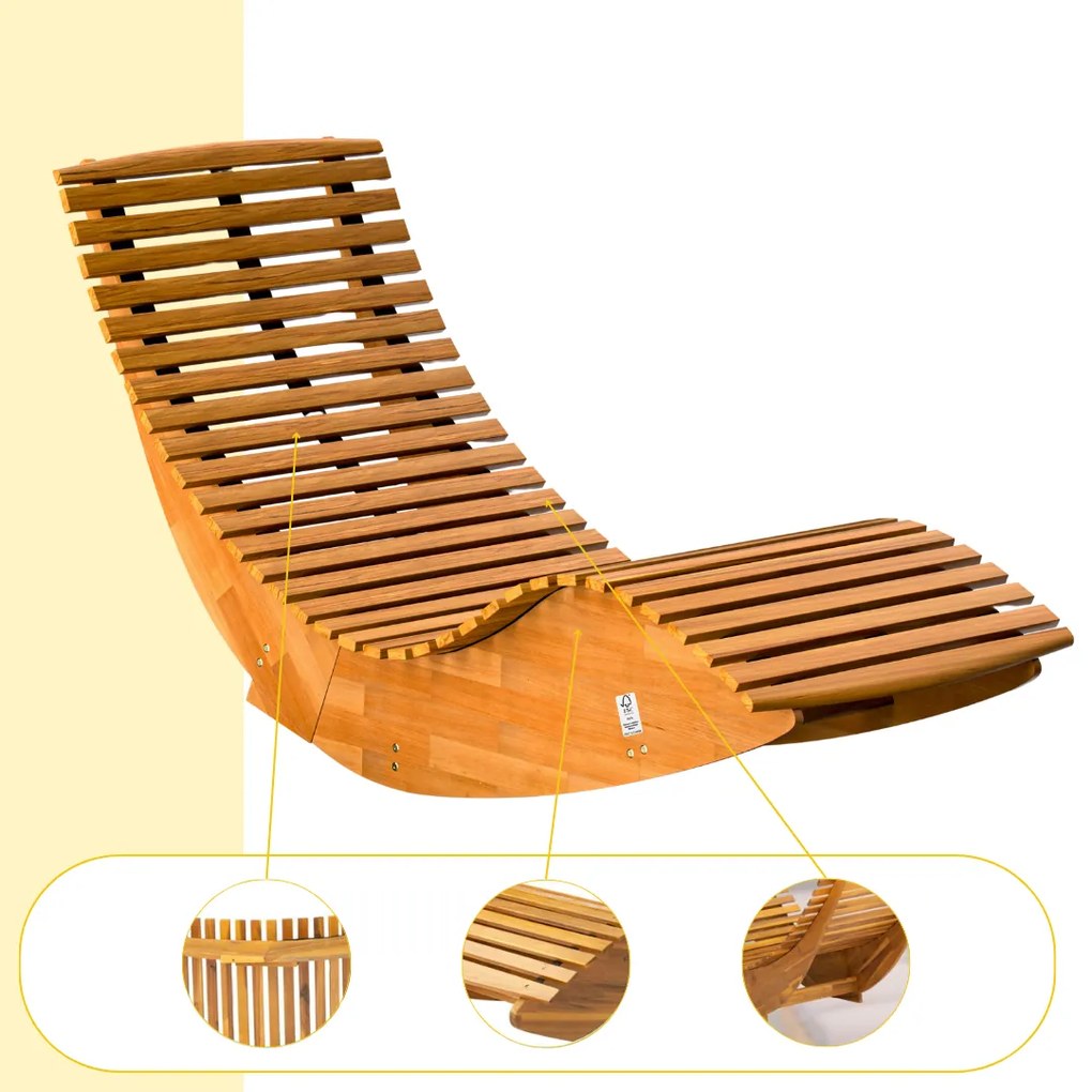 BALI függő nyugágy, 155x60x93cm, természetes barna Casaria