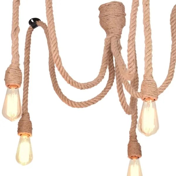 LED Csillár zsinóron ROPE CASA 5xE27/10W/230V pók