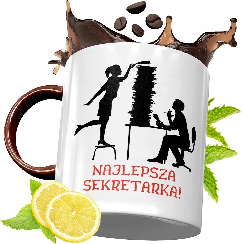 Bordó Bögre Titkárnőnek Születésnapi Ajándék fényképes nyomtatással