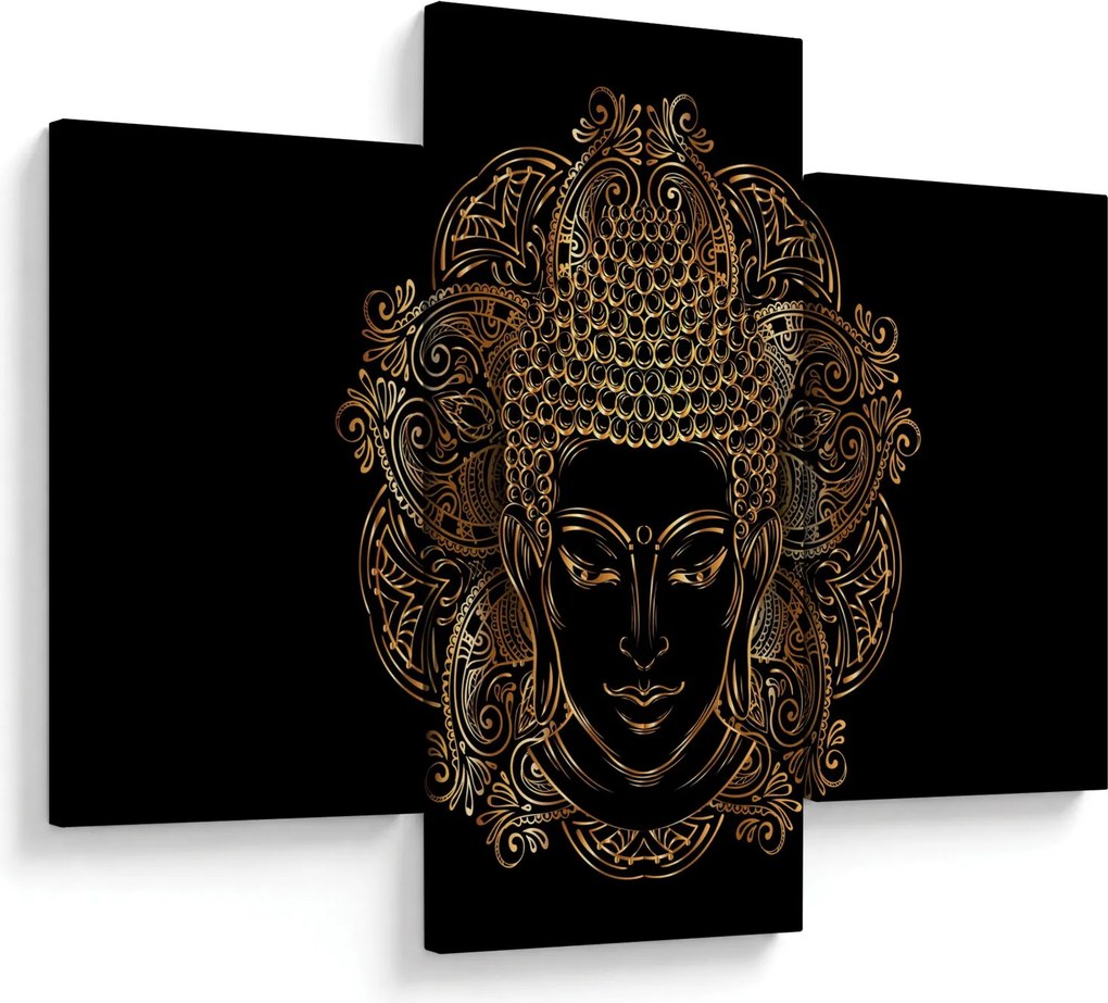 Arany Buddha képe (90x60 cm)