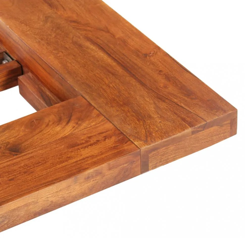 japán stílusú tömör akácfa futon ágykeret 100 x 200 cm