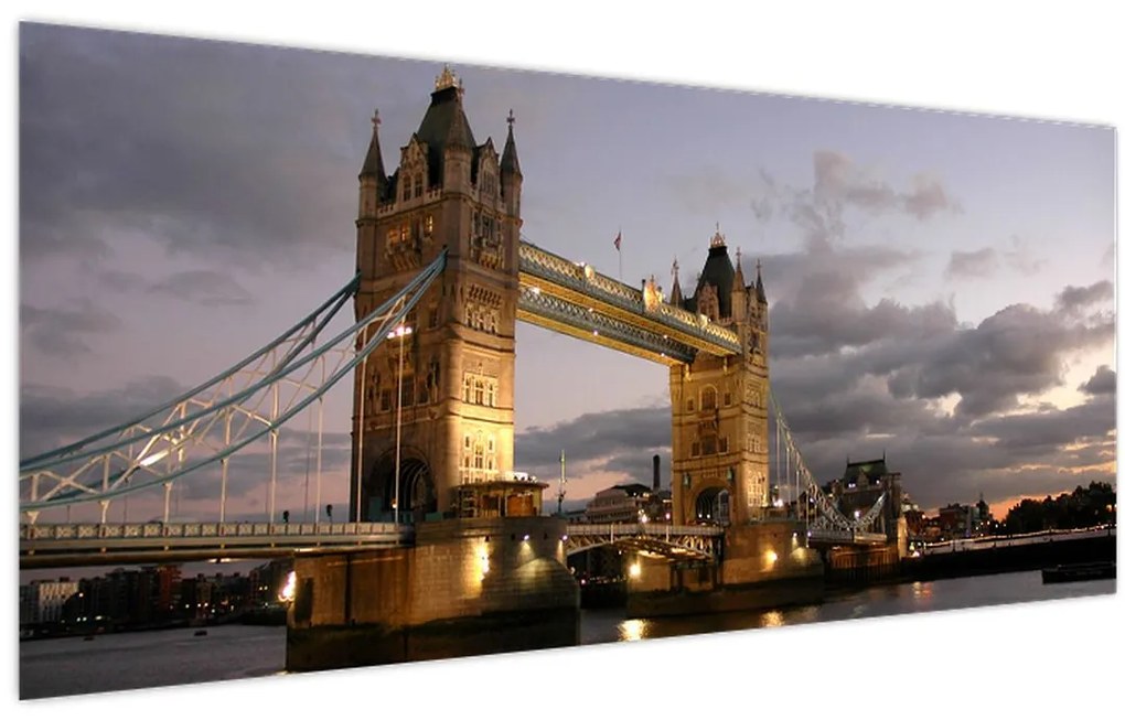 Kép - Tower Bridge éjszaka (120x50 cm)