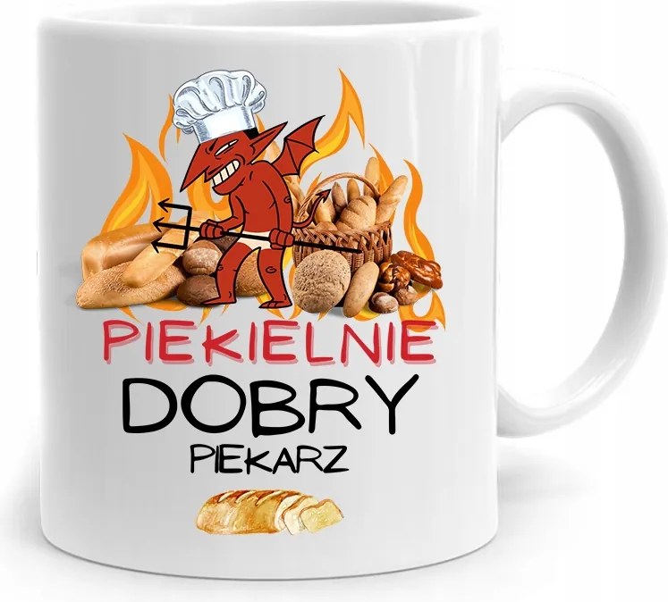 Pokolian Jó Ajándék Bögre Péknek, fényképes nyomattal