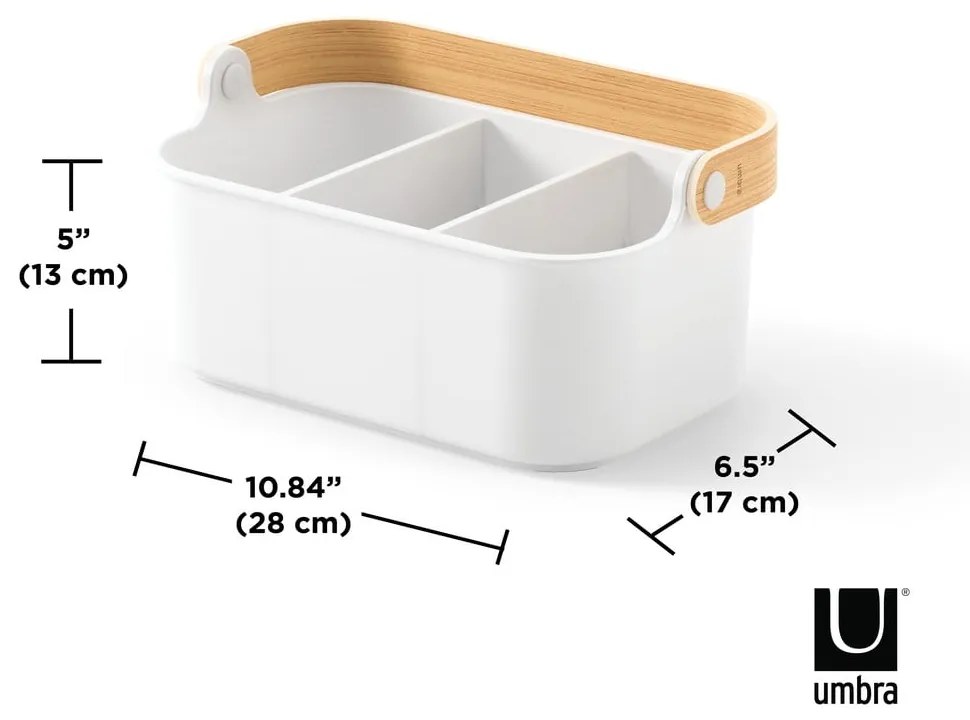 Fehér műanyag fürdőszobai rendszerező Bellwood – Umbra