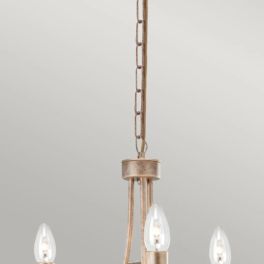 Elstead Lighting CHRISTINA CRT3-SILVER-GOLD Csillár 3x60W/E14