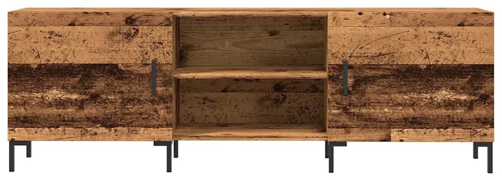 antik fa színű szerelt fa TV-szekrény 150 x 30 x 50 cm