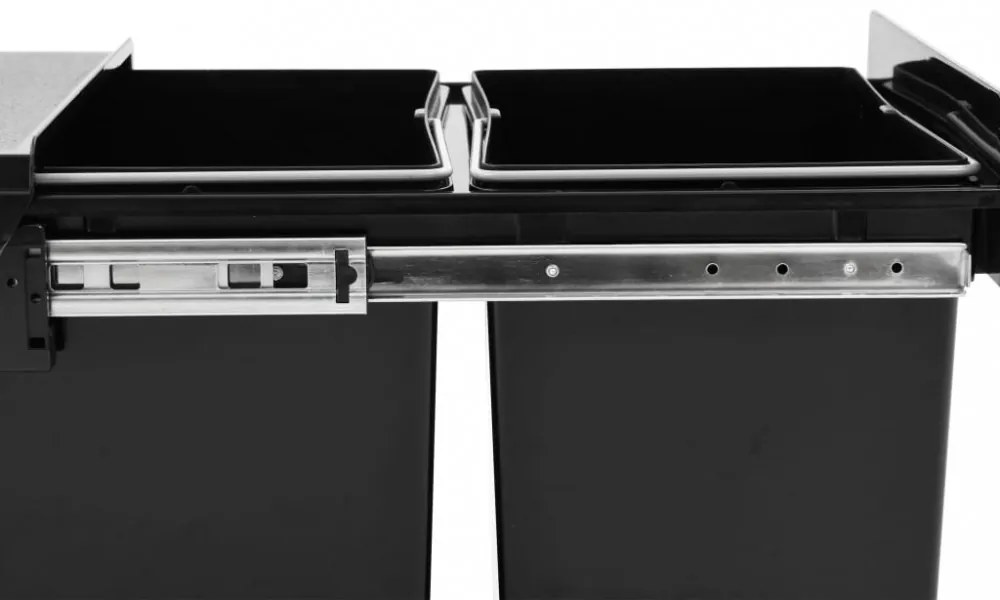 lágyan csukódó kihúzható konyhaszekrény szemeteskuka 36 L