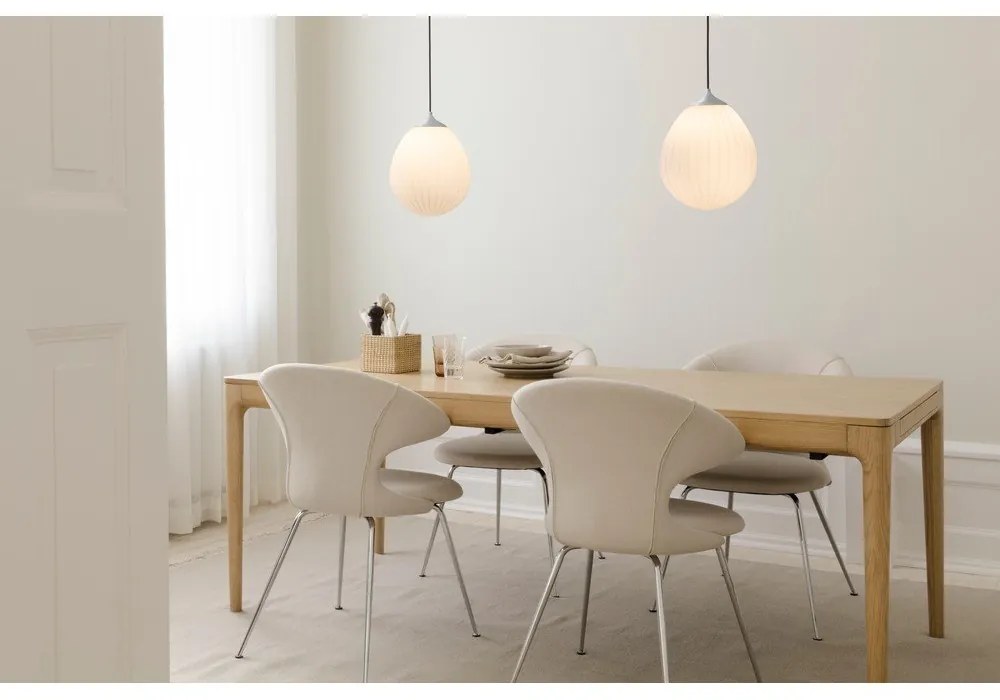 Fehér-ezüstszínű lámpabúra ø 27 cm Around the World Medium – UMAGE