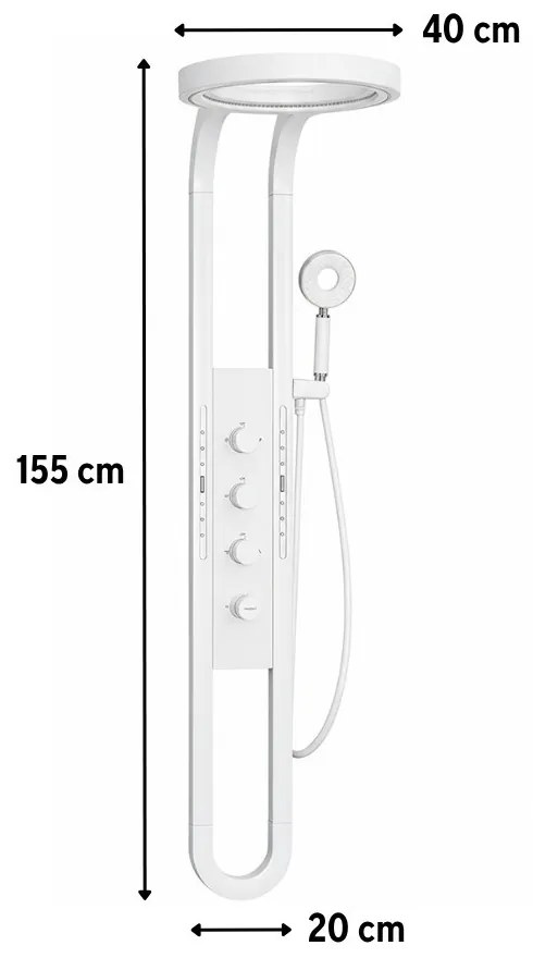 Aquajet hidromasszázs zuhanypanel