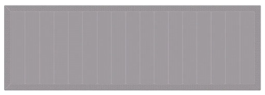 13 részes Kerti Étkező Szett Párnákkal Világosszürke Polirattan, Kerti Asztal Világosszürke 150x100x73 cm Polirattan, Kerti Székek Párnákkal 4 db Világosszürke Polirattan