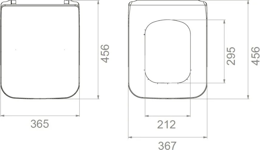 CeraStyle IBIZA / HERA WC ülőke - MATT FEHÉR - duroplast - lecsapódásgátlós - könnyen levehető