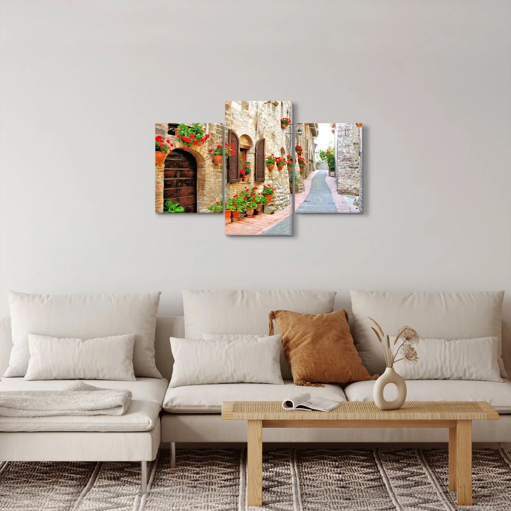 Kép - festői olasz sikátor (90x60 cm)