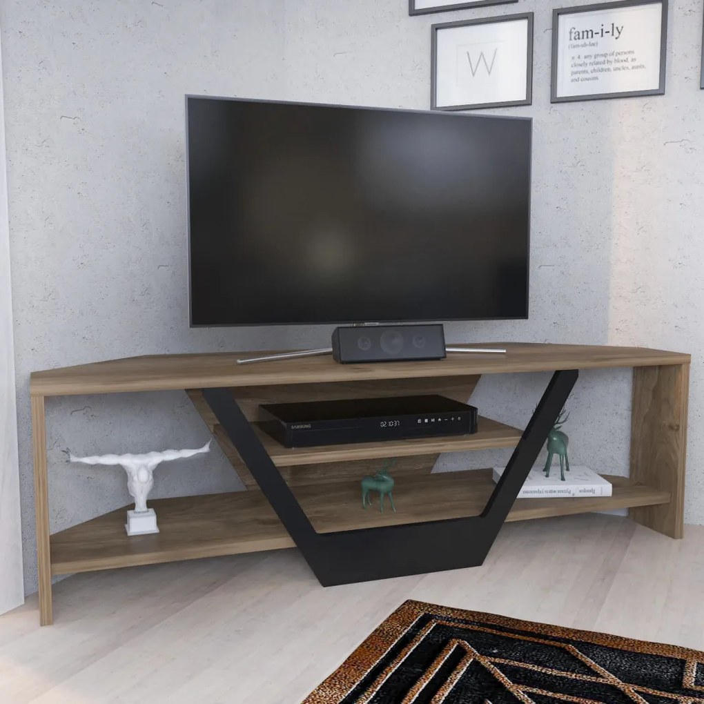 Sares - Walnut, Black