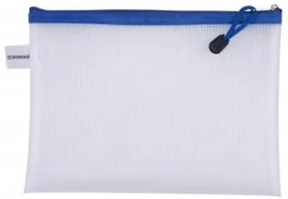 Rendszerező tasak, cipzáras, A5, 243x180 mm, DONAU, kék (D1797101PL10)