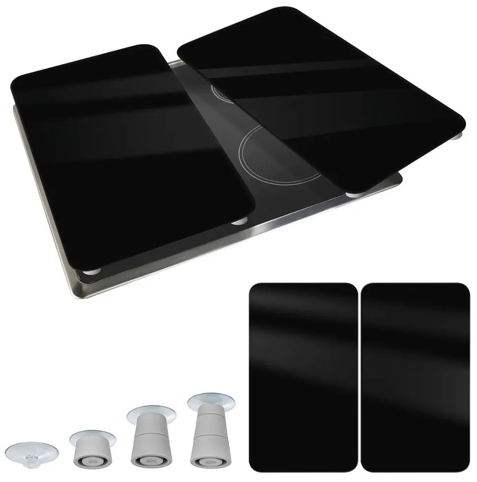 Edzett üveg tűzhely fedőlap szett 2 db-os 30x52 cm Universal – Wenko