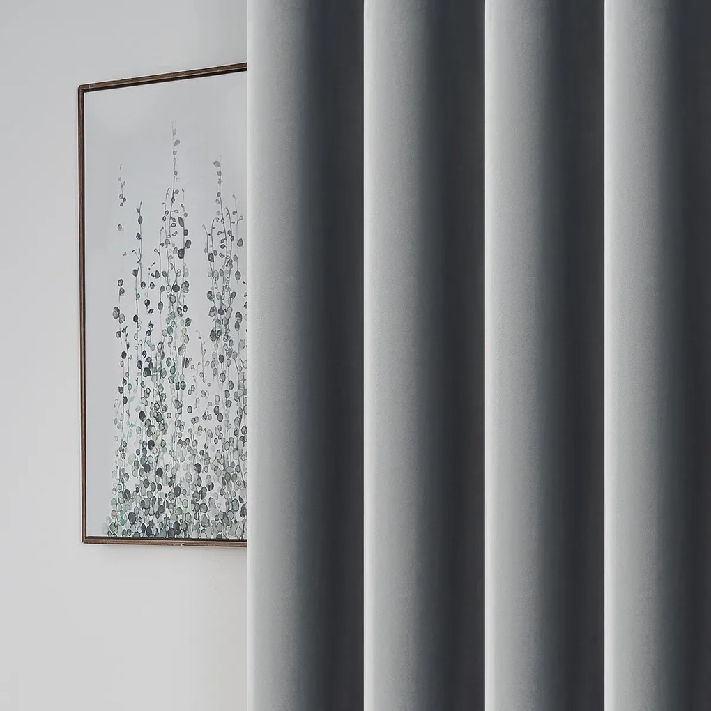 4Home Manila sötétítő függöny világosszürke, 150 x 250 cm