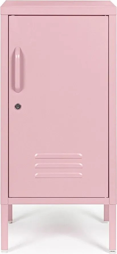 Világos rózsaszín fém zárható szekrény 35x76x40 cm Cambridge – Yes Everyday